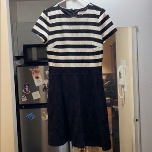 Black and white Loft Dress